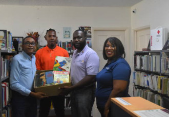 Sint Maarten Library Partners with Rotary Club of St. Martin Sunset for Community Book Drive.