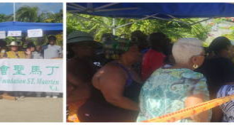 Tzu Chi distributes food packages to 90 families in final Cay Bay relief of 2025.