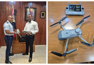  KPSM Receives High-Quality Drone from Port of Sint Maarten Group of Companies.