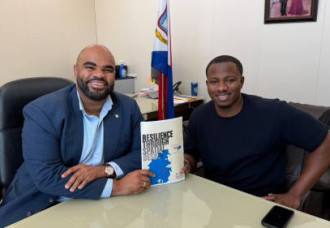 VROMI Minister Gumbs Receives Housing Development Plan for Belvedere.