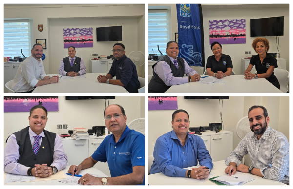 RBC Bank Representatives Mrs. Cheryl Valies-Pantophlet and Mrs. Lisandra Havertong-Ellis Mr. Paul Sharma, Manager, Boolchand's Mr. Luca Zambrini and Mr. Donovan Smith, Antek IT Solutions & Software 4. Mr. Rohith Mahtani, Klass Electronics mellisagumbsbute08042025
