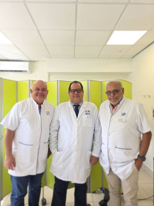 SMMC’s Urologists; Dr. Ramos (far left), Dr. Pinto (middle), and Dr. Rojas (far right) ramosmmc29102025